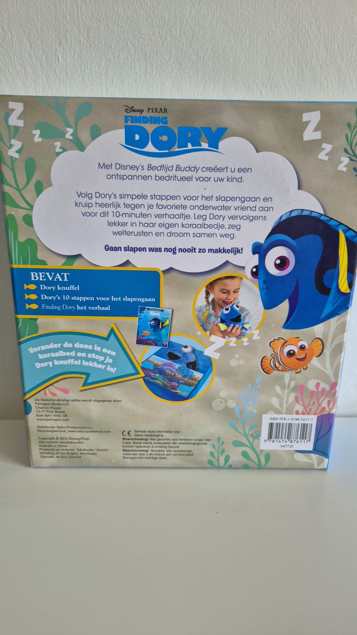 Disney Bedtime Buddy set met Dory knuffel – perfect voor bedtijd of als cadeau