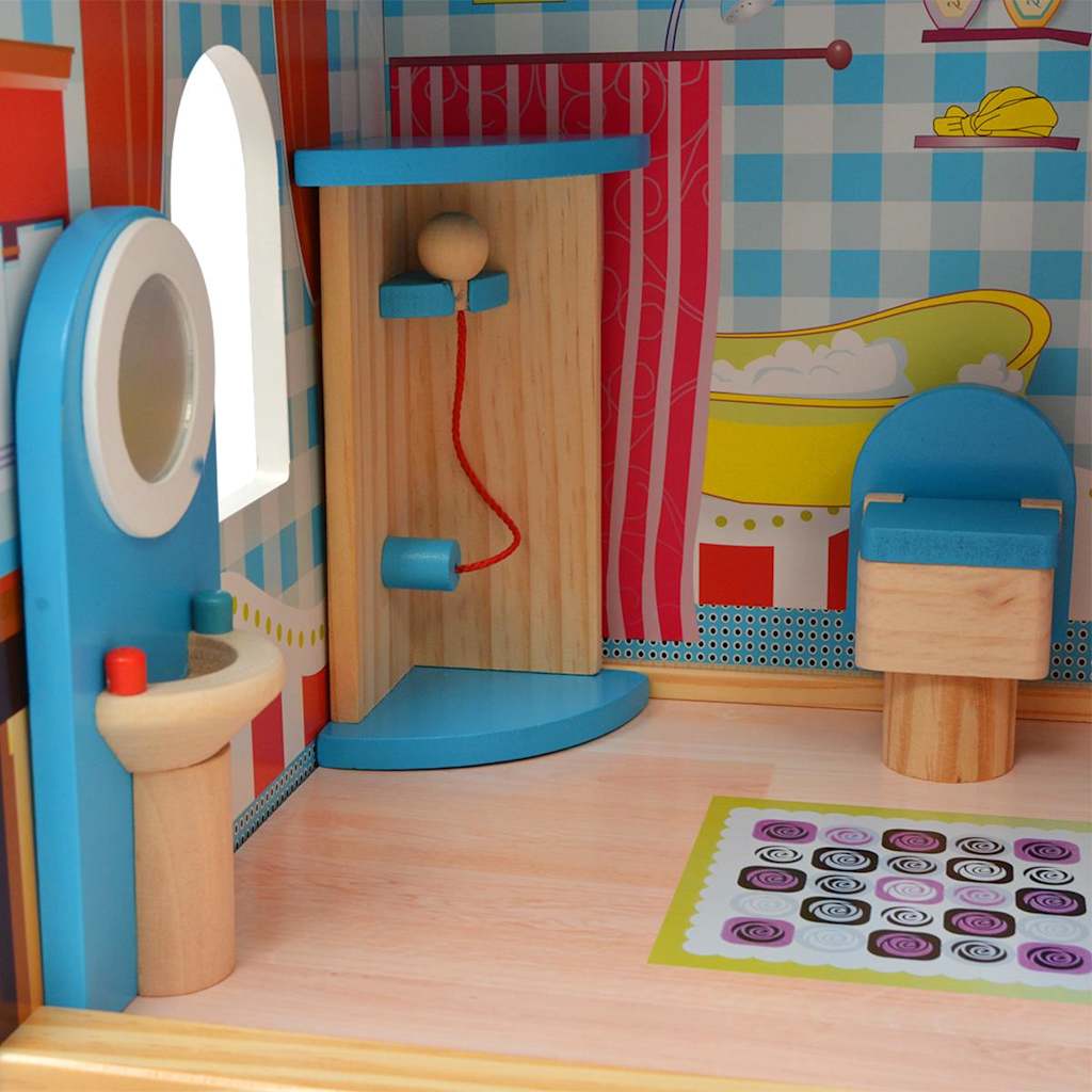 Decoratief en duurzaam speelgoed poppenhuis voor kinderkamer