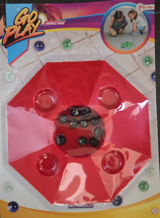 Rood knikkerpotje spel – leuk buitenspeelgoed voor kinderen vanaf 3 jaar