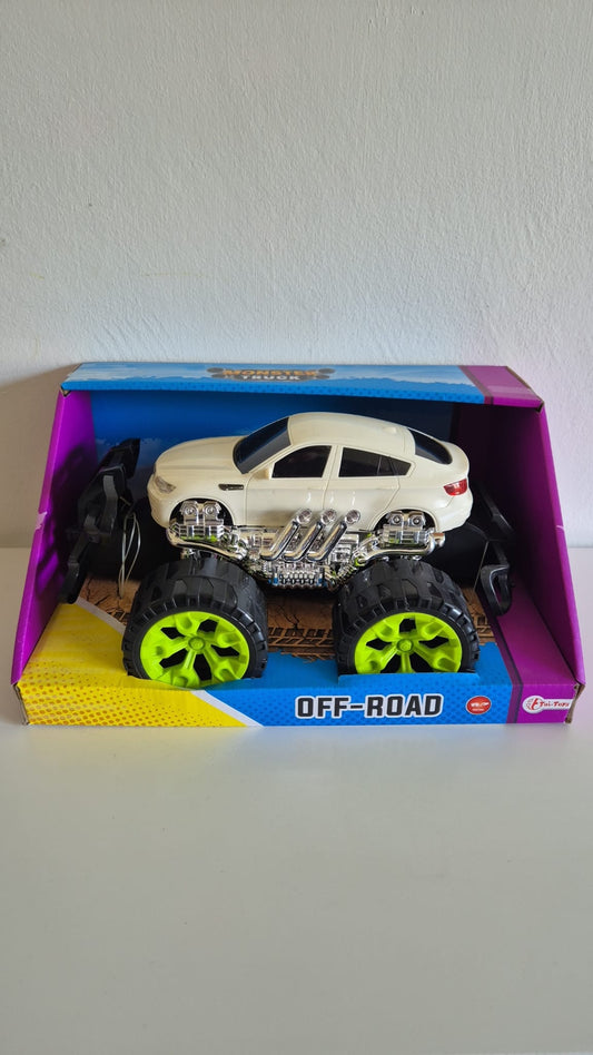 Monstertruck Speelgoedauto – Off-Road SUV met Grote Wielen – Frictie-Aandrijving – Voor Kinderen vanaf 3 Jaar - circa 30 cm x 20cm
