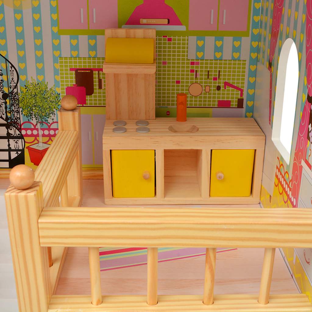 Decoratief en duurzaam speelgoed poppenhuis voor kinderkamer