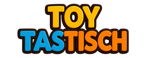 Toytastisch logo – kleurrijk logo van online speelgoedwinkel voor kinderen